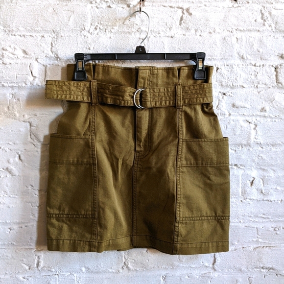 Wildfox Dresses & Skirts - Highrise Paper Bag Skater Style Utility Cargo Skir